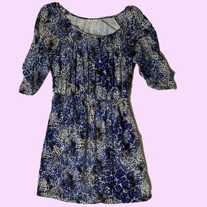 Shoshanna blue/black silk dress